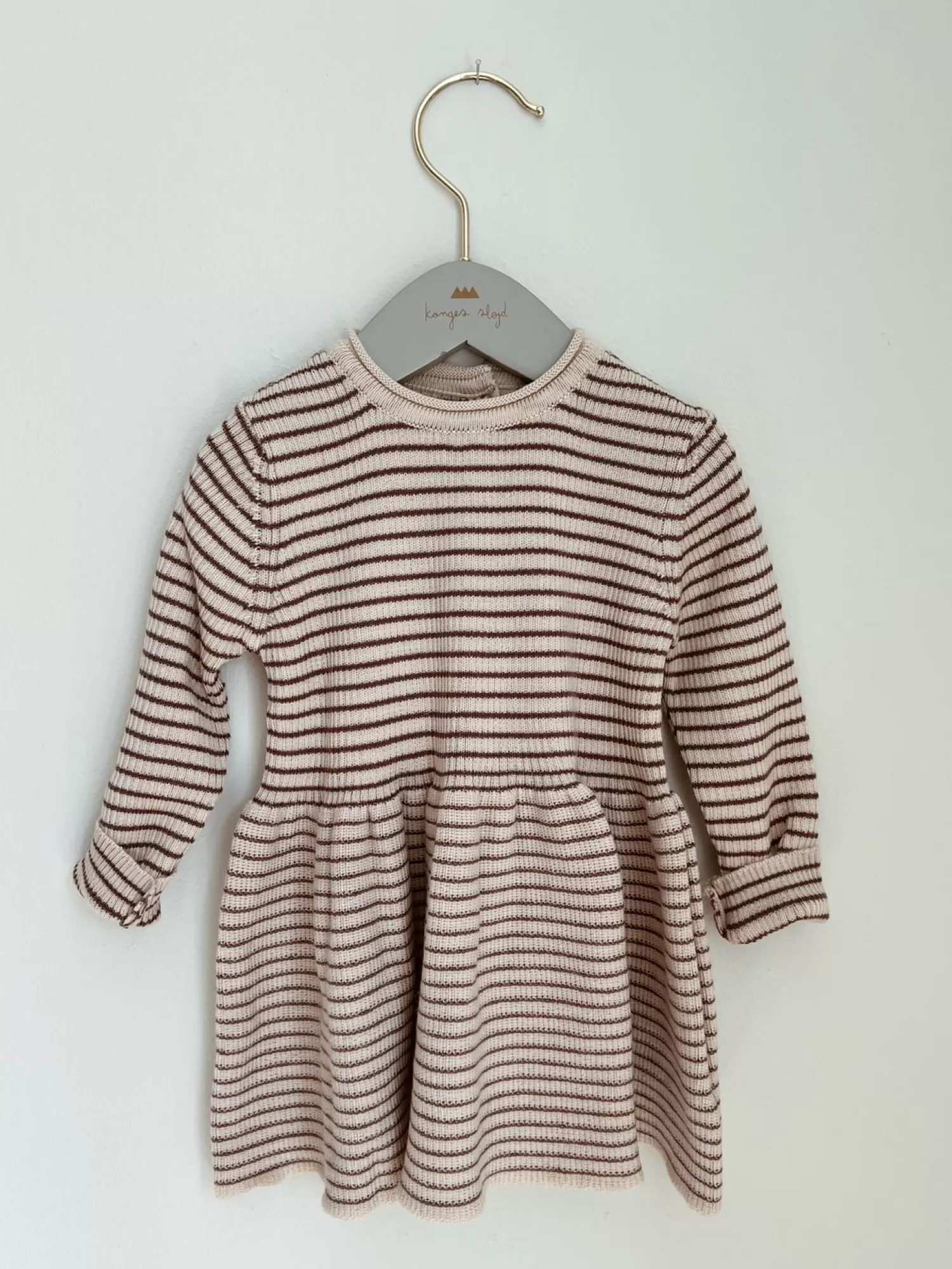 Born Konges Sløjd Meo Strik Kjole - Peppercorn Stripe