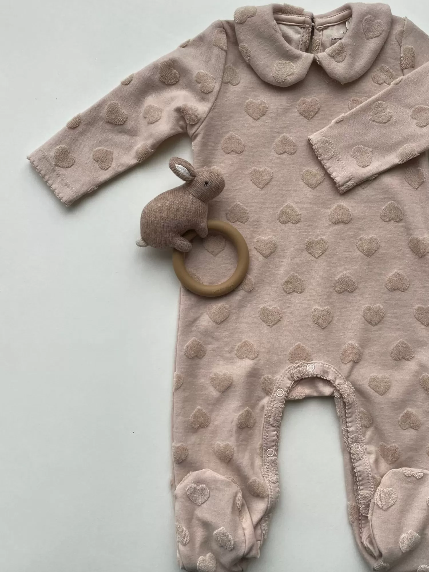 Born Konges Sløjd Miffie Collar Heldragt - Smoke Gray