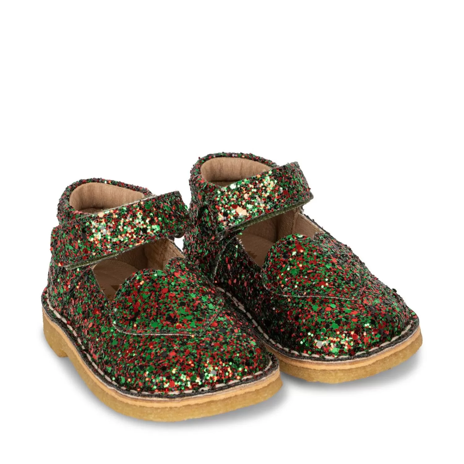 Born Konges Sløjd Minnie Coeur Glitter Shoes - Multi Glitter