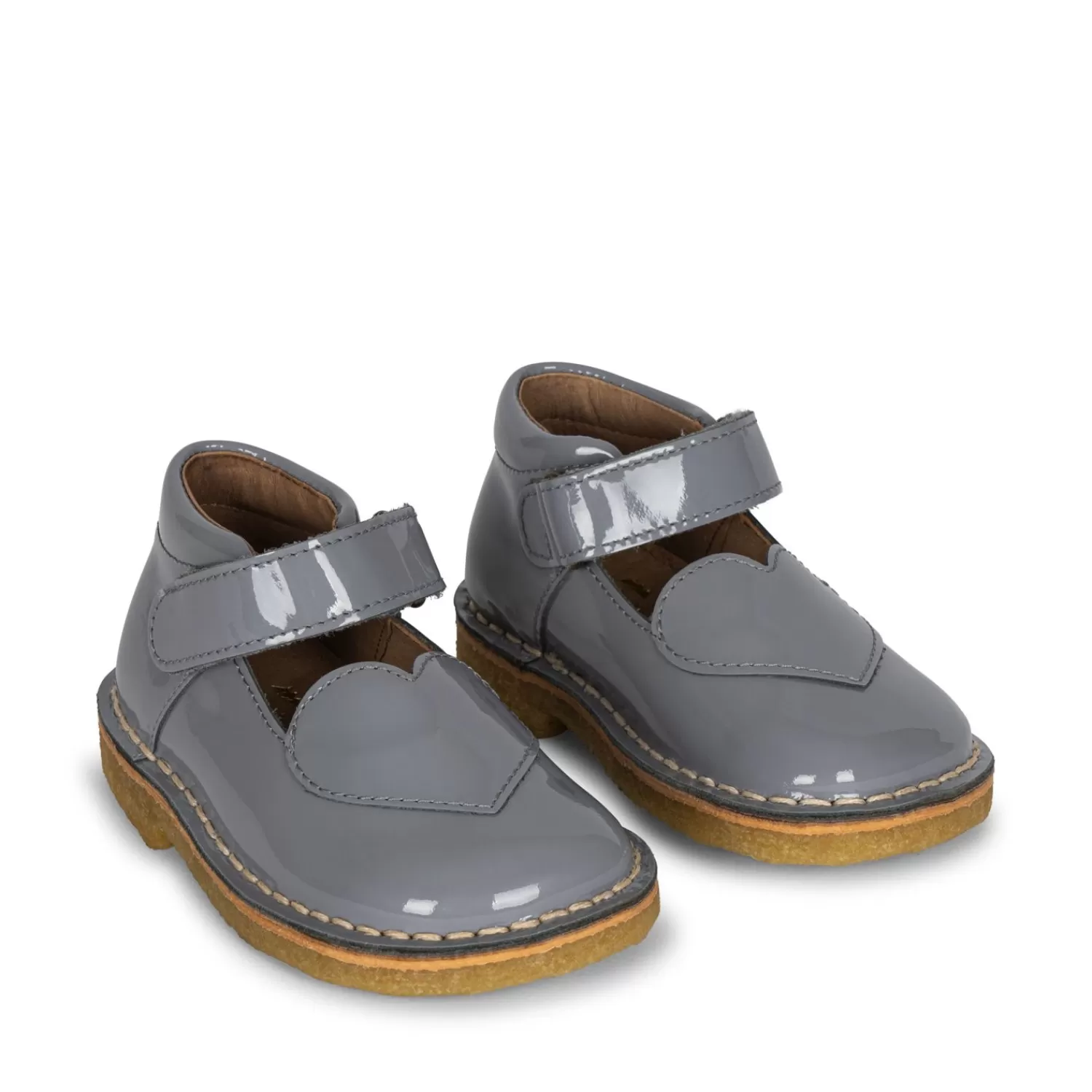 Born Konges Sløjd Minnie Coeur Patent Shoes - Quarry Blue