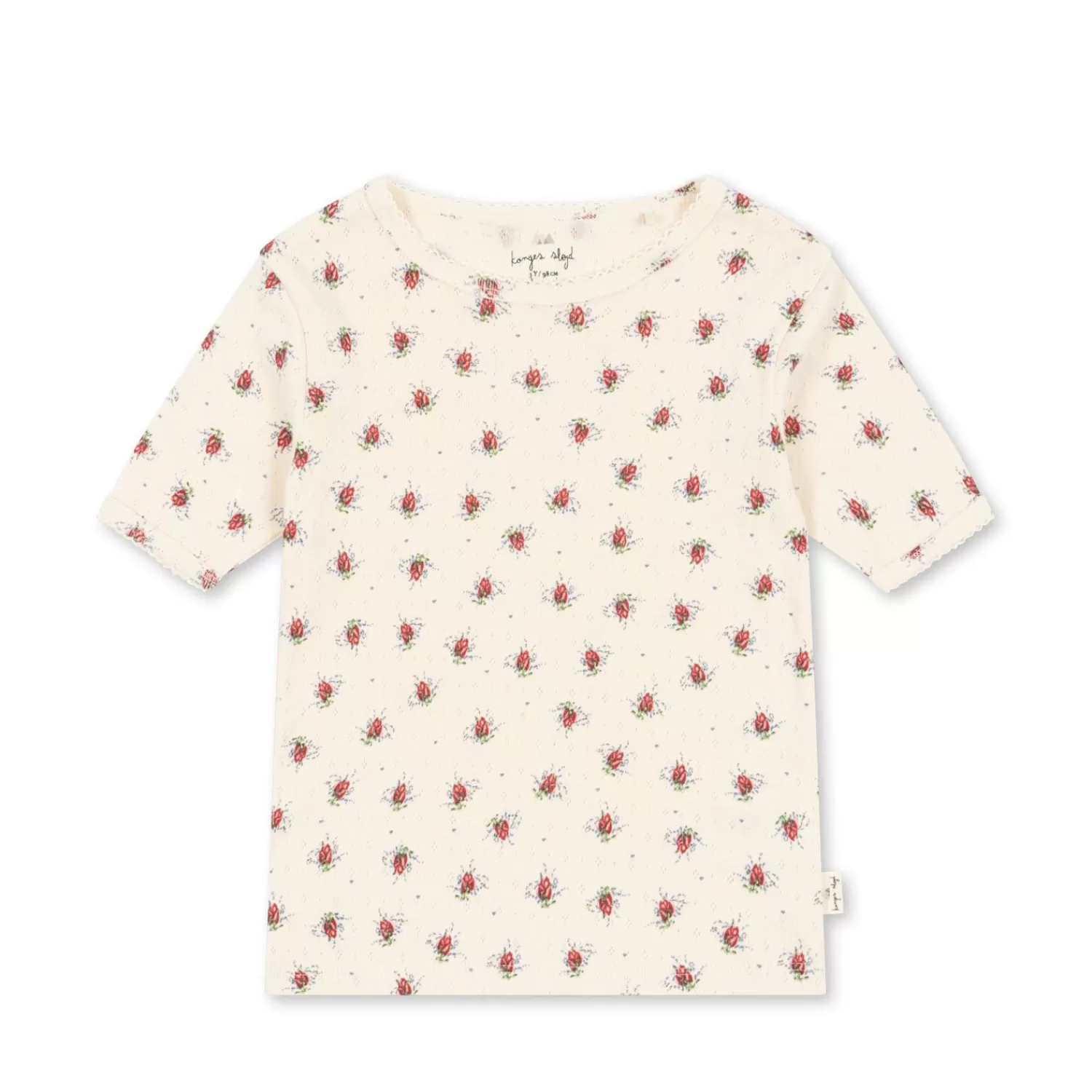 Born Konges Sløjd Minnie Ss Bluse - Vita Rosa Mini