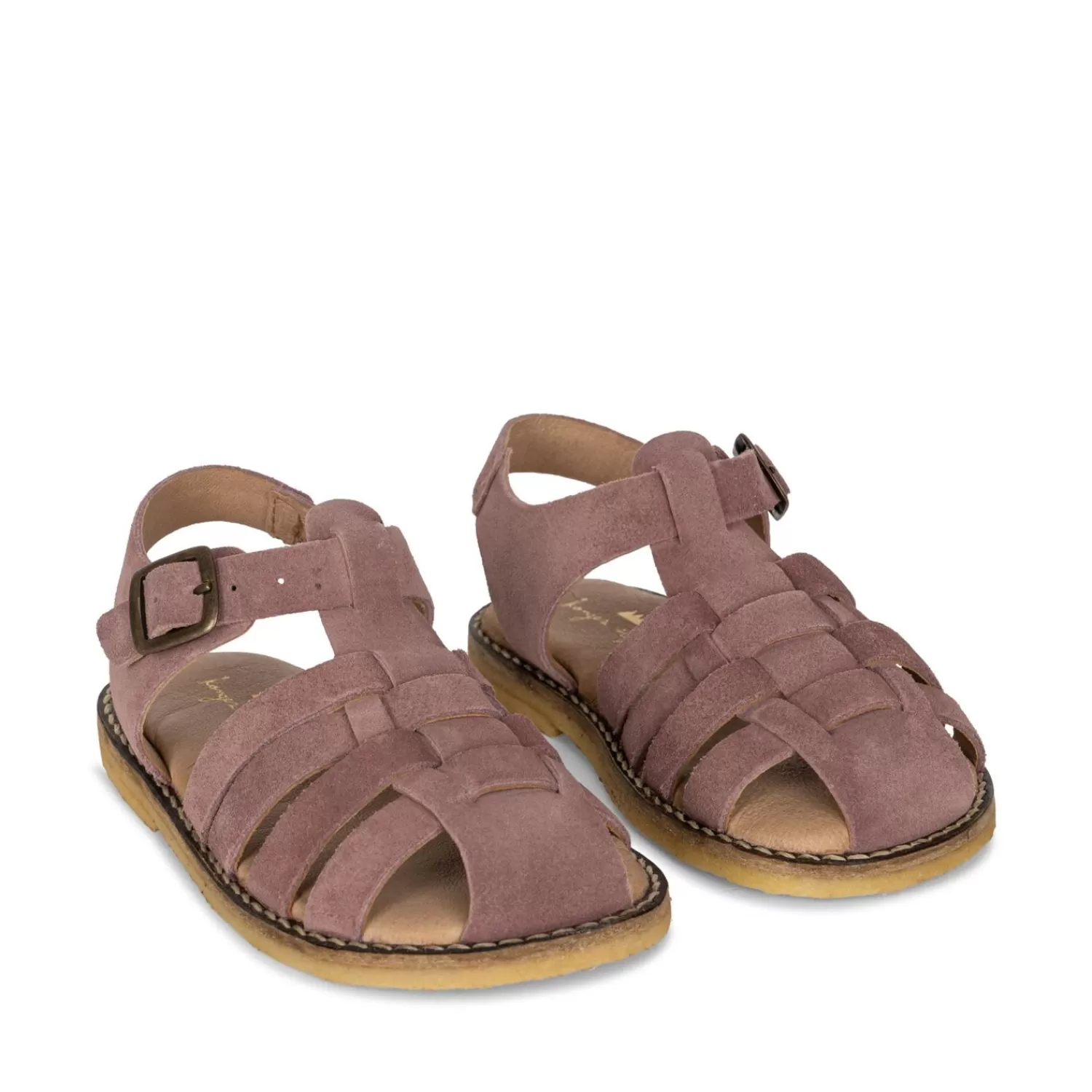 Born Konges Sløjd Minou Strap Sandals Suede - Brown Rose