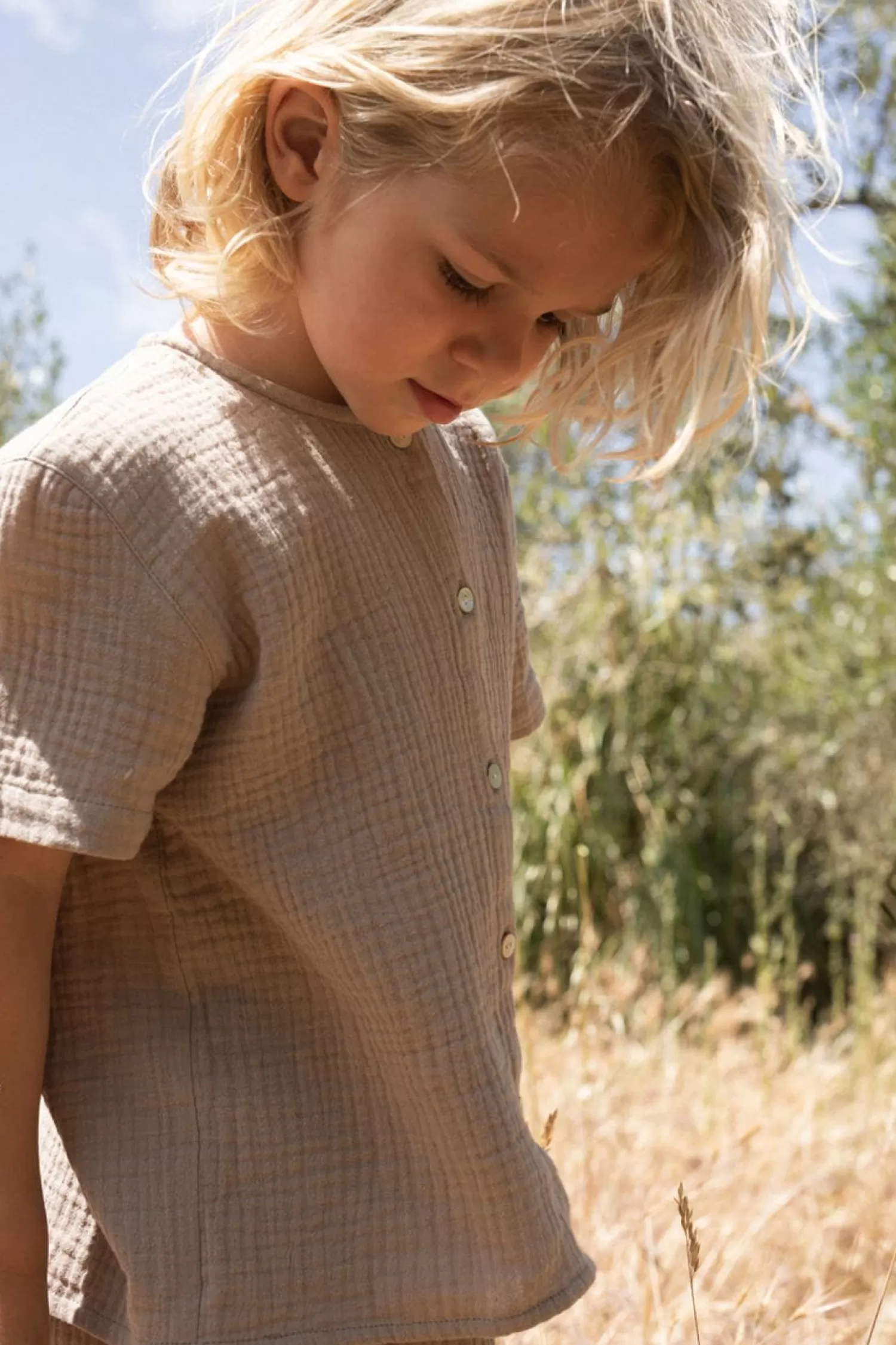 Born Konges Sløjd Olive Ss Skjorte - Pure Cashmere