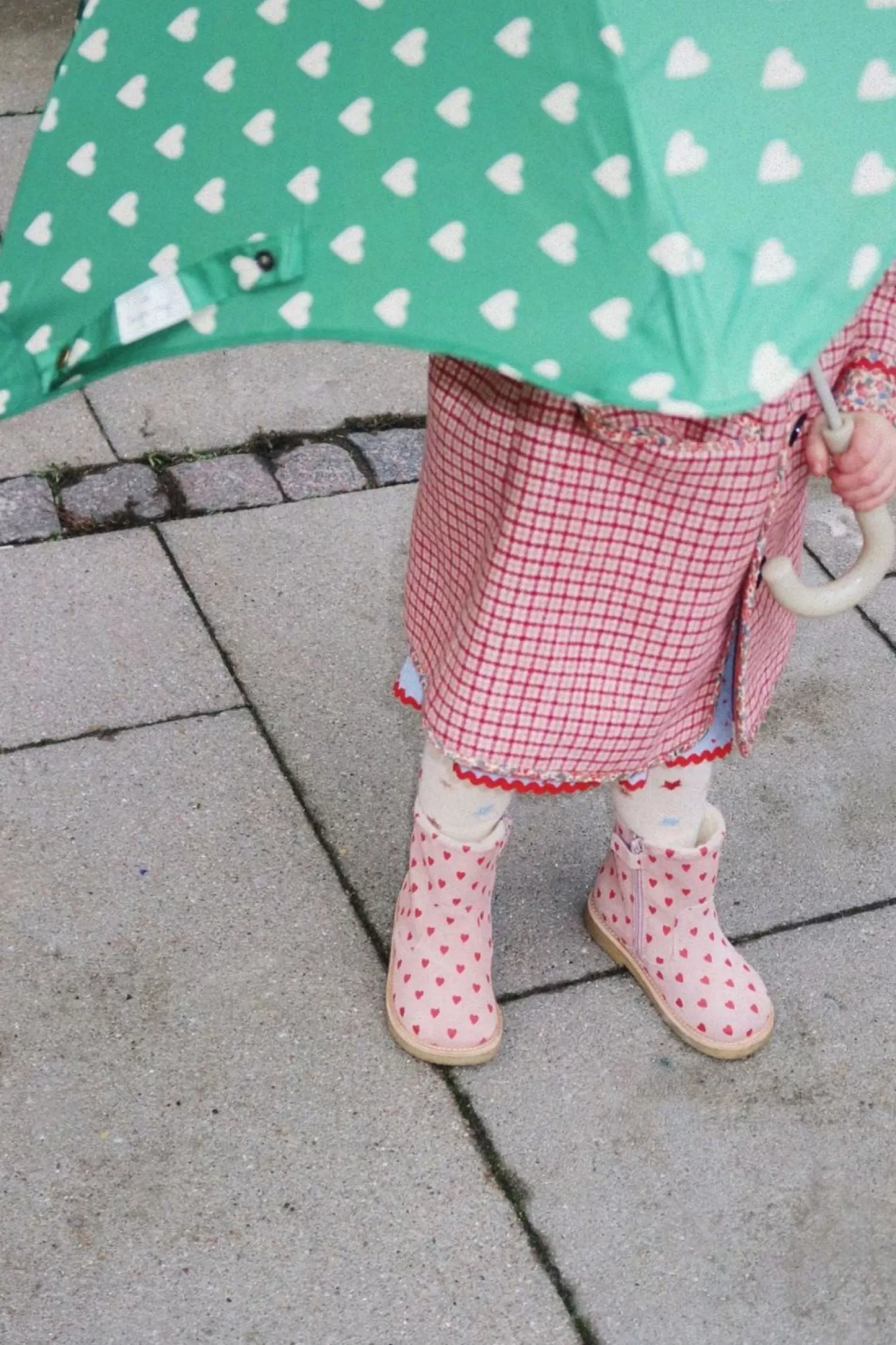 Born Konges Sløjd Pippi Hearts Pull On Boots - Hearts