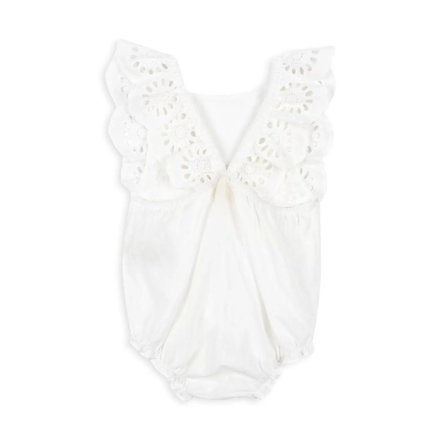 Born Konges Sløjd Posey Romper - Optic White