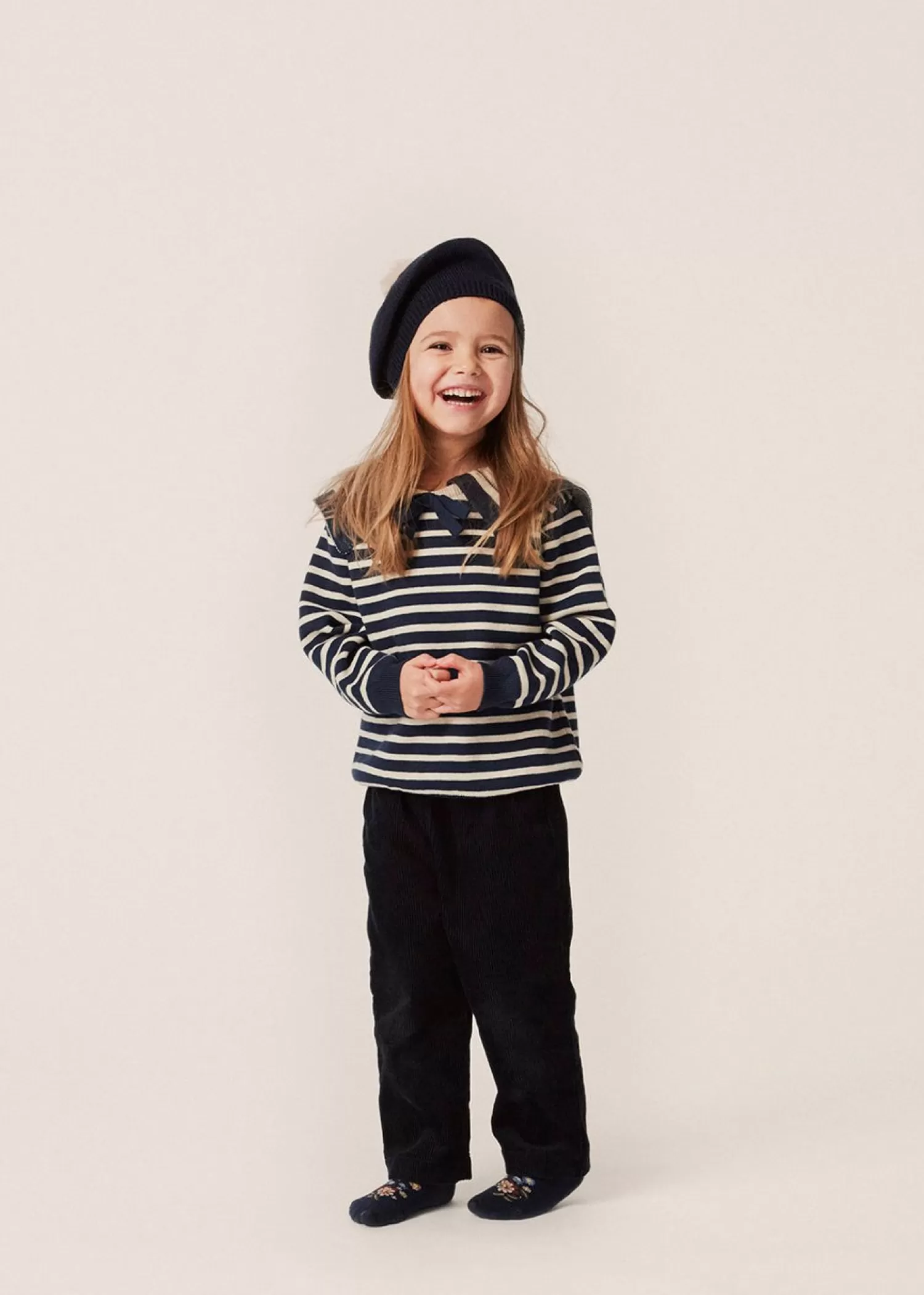 Born Konges Sløjd Seala Strikket Bluse - Blue Stripe