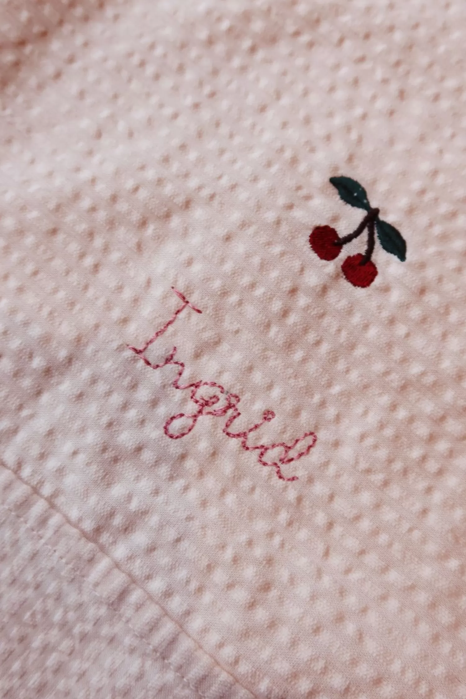 Konges Sløjd Seer Baby Sengetøj 70X100 - Light Rose