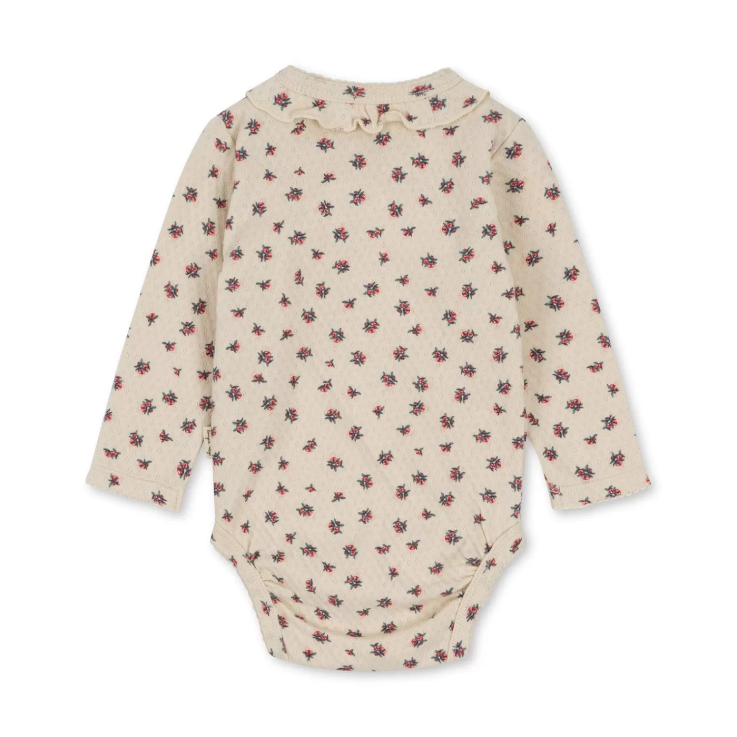 Born Konges Sløjd Sui Babybodystocking Med Flaeser - Peonia Rose