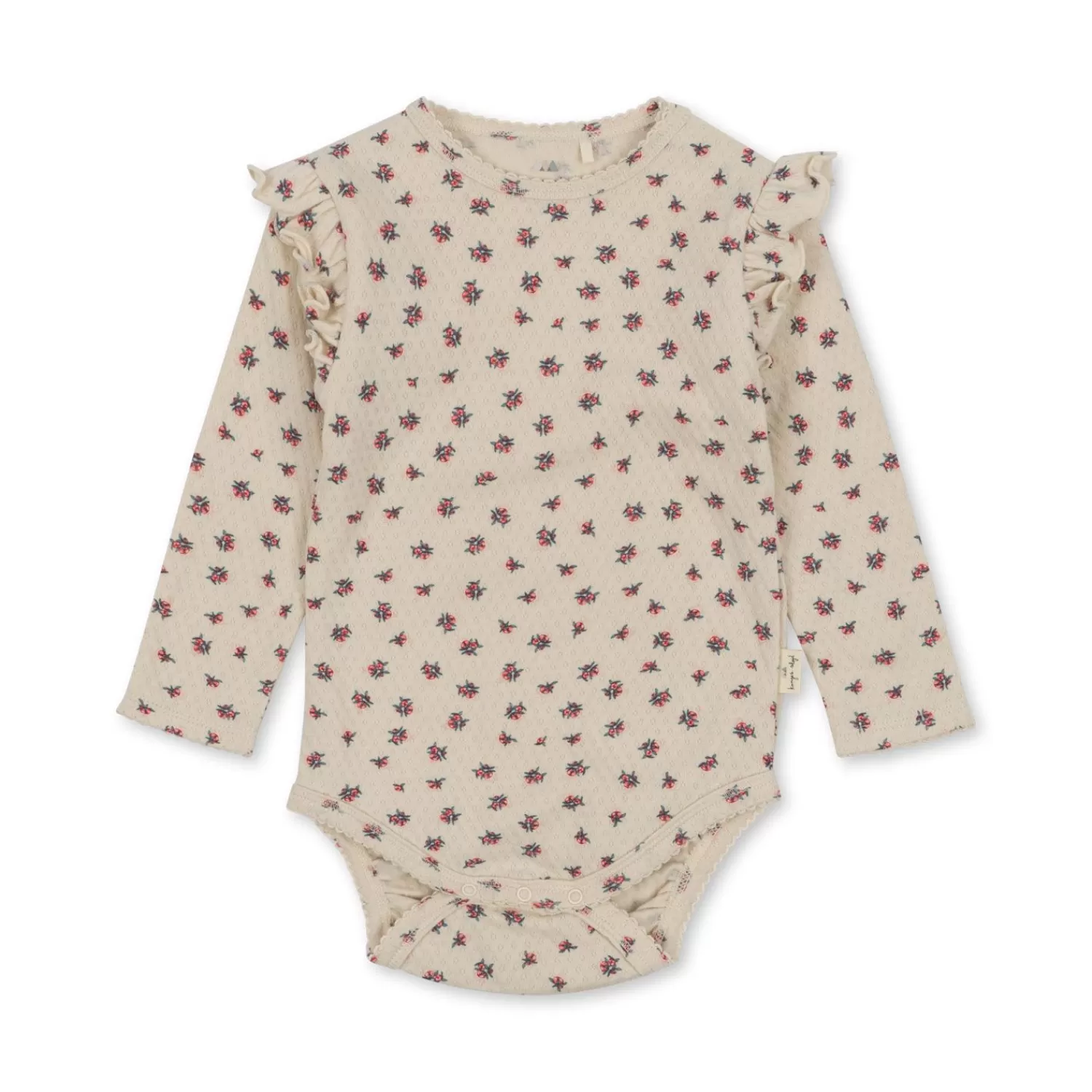 Born Konges Sløjd Sui Bodystocking Med Flaeser - Peonia Rose