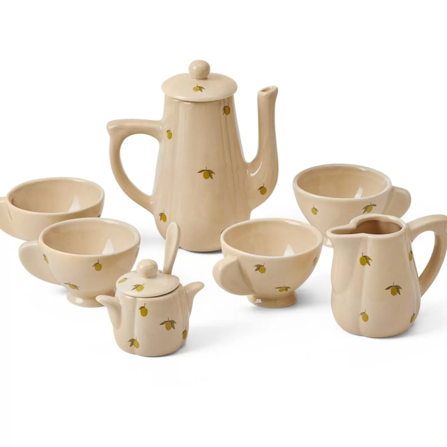 Konges Sløjd Tesaet I Porcelaen - Cherry