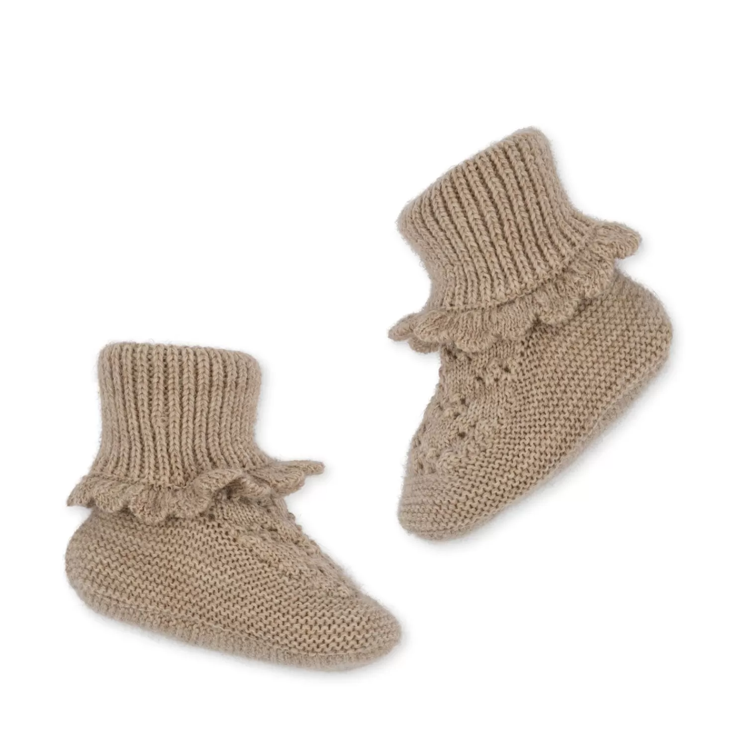 Born Konges Sløjd Tomama Futter Med Hulmonster - Beige Melange