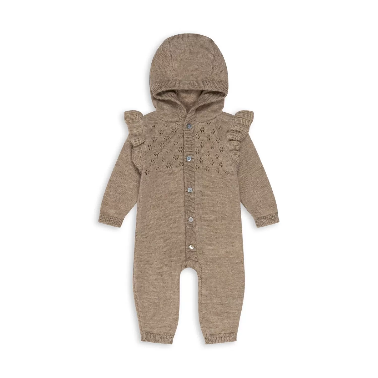 Born Konges Sløjd Tomama Heldragt Med Hulmonster - Beige Melange