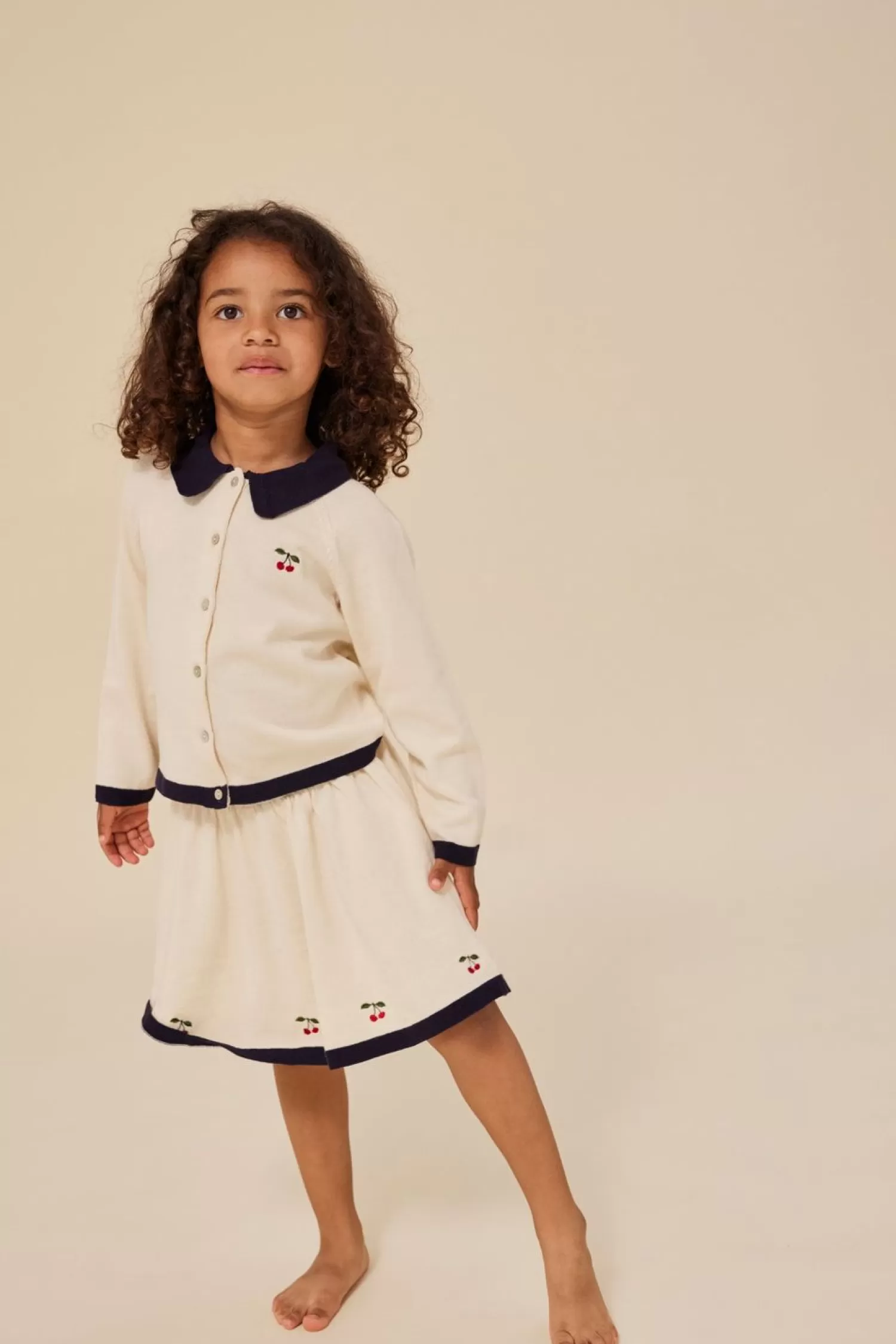 Born Konges Sløjd Venton Striknederdel - Off White