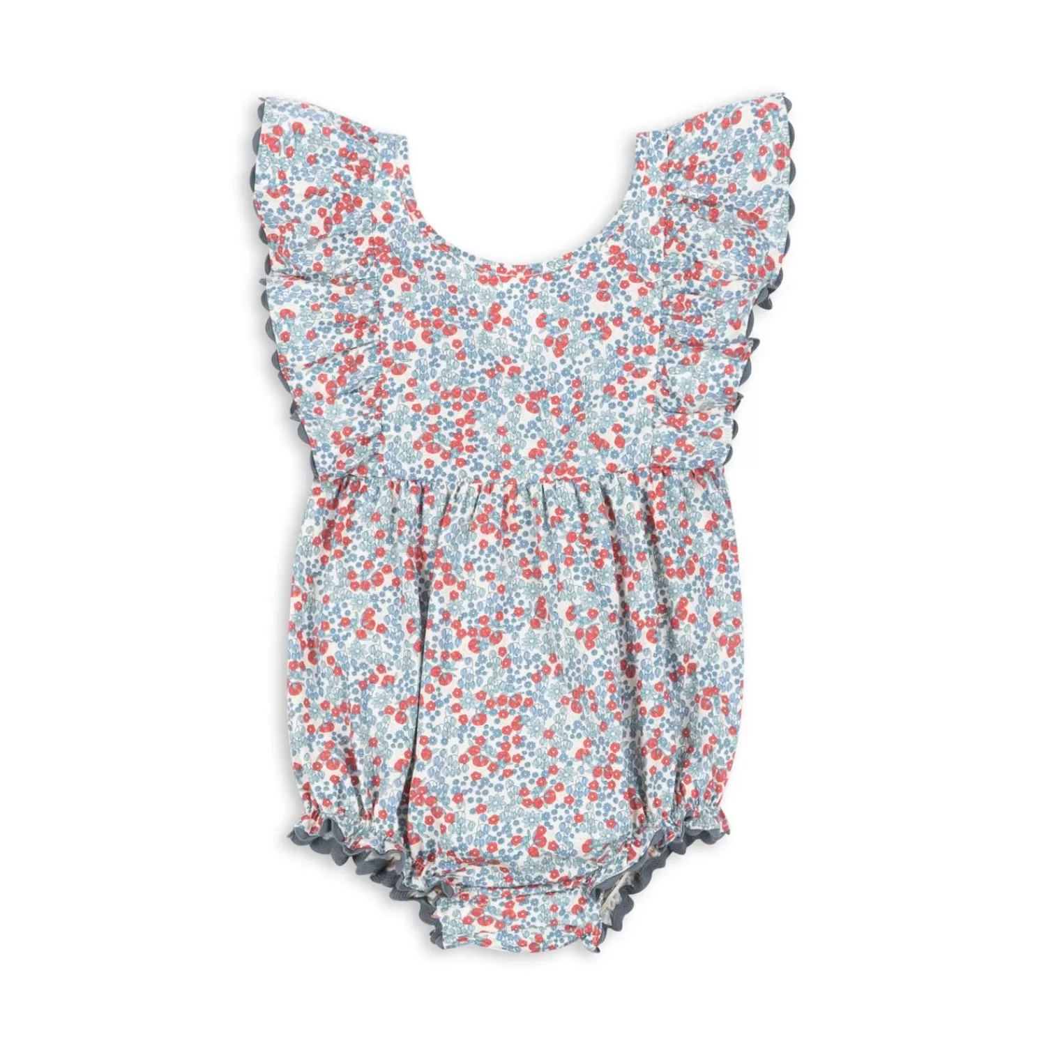 Born Konges Sløjd Verbena Romper - Bibi Blue